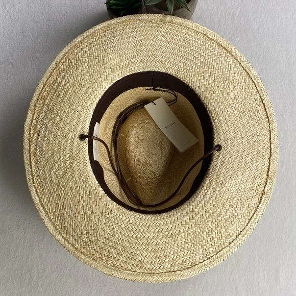 Will+Bear Rider Palm Straw Desert Sun Hat (Bone) *NWT* - Picture 6 of 13
